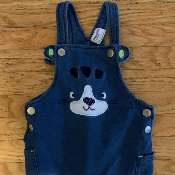 🌟3/$15🌟 Soft Overall Joggers Puppy Baby Size 6-9 M - Picture 3 of 12
